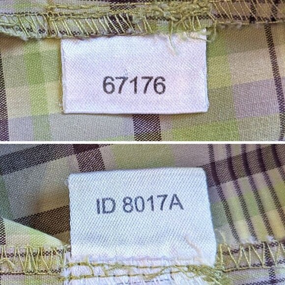 Vintage Late 90s ANN TAYLOR Green Candy Brigadoon Plaid Pedal Pusher Capri Sz 4P - Picture 4 of 6